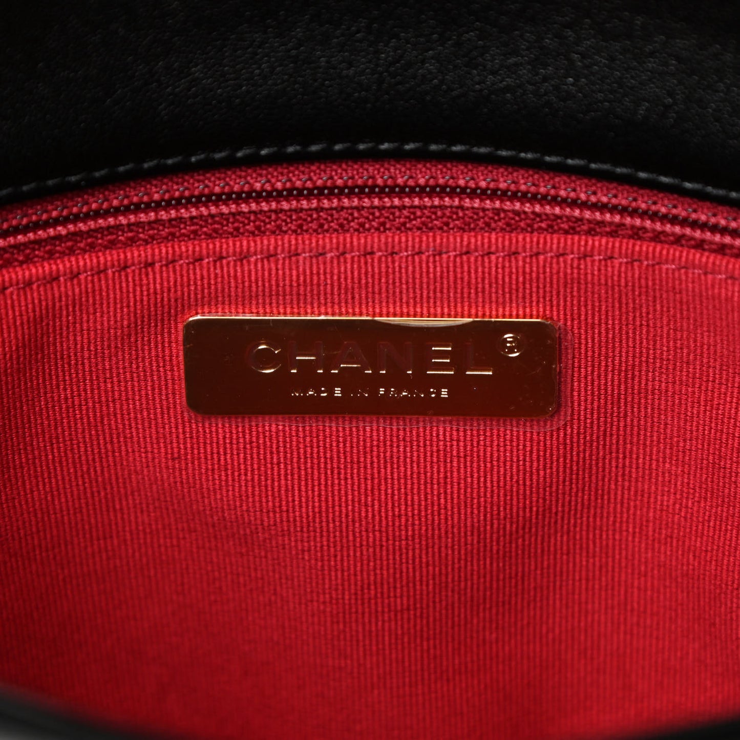 Lambskin Quilted Medium Chanel 19 Flap Black