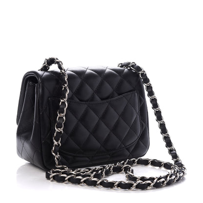 Chanel Lambskin Quilted Mini Square Flap Black 3 of 10