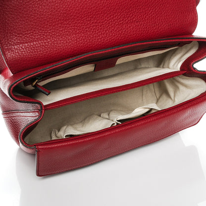 Gucci Cellarius Calfskin GG Marmont Shoulder Bag Vulcanic Red 5 of 6