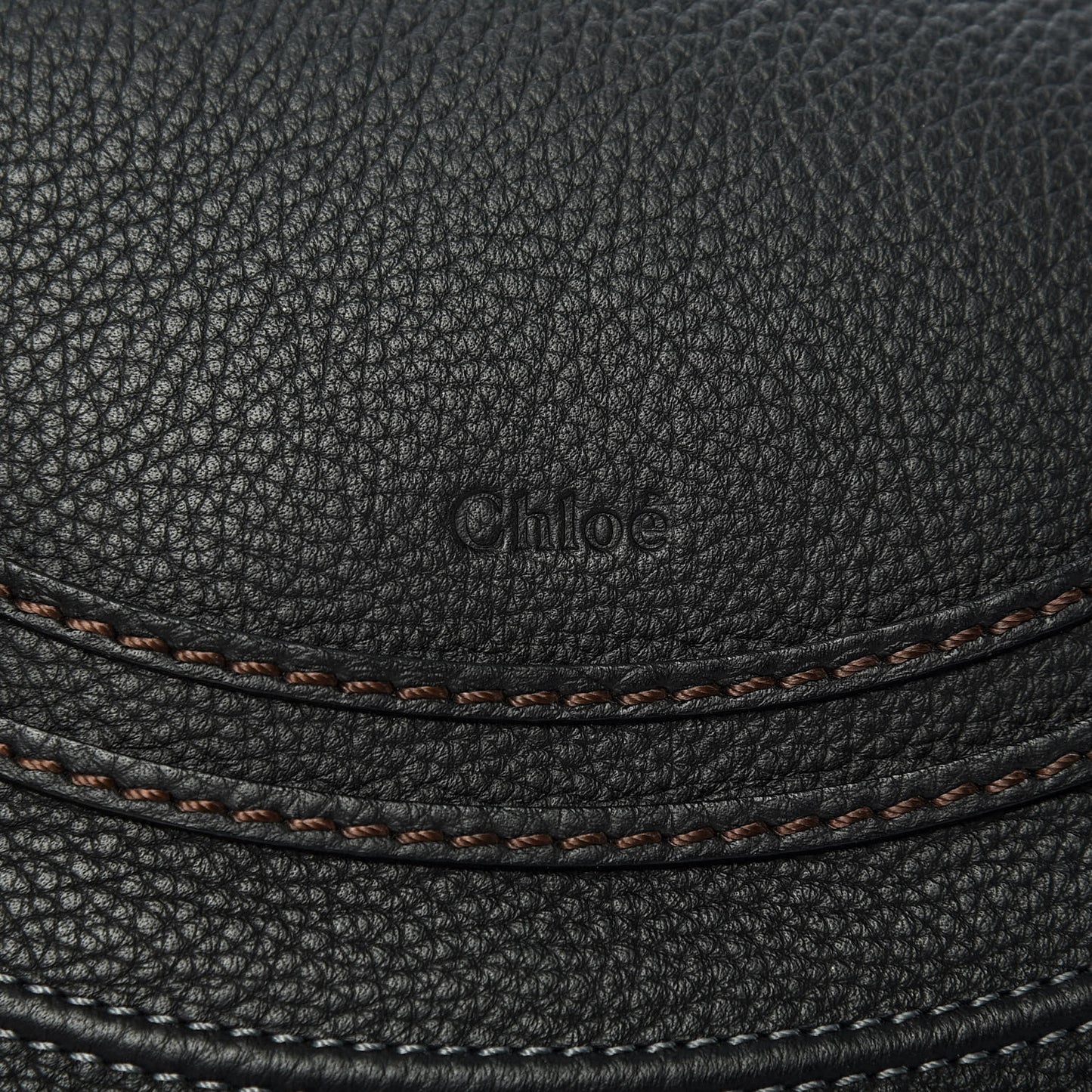 Calfskin Medium Marcie Round Crossbody Bag Black