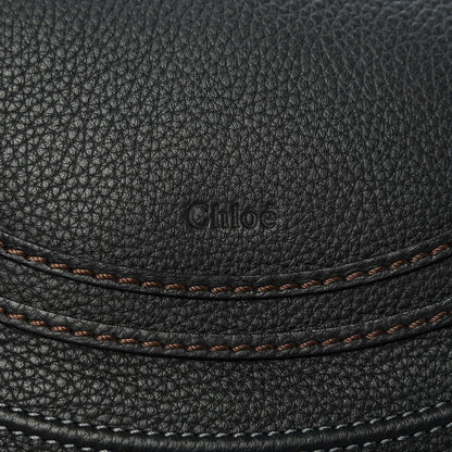 Chloe Calfskin Medium Marcie Round Crossbody Bag Black 6 of 9