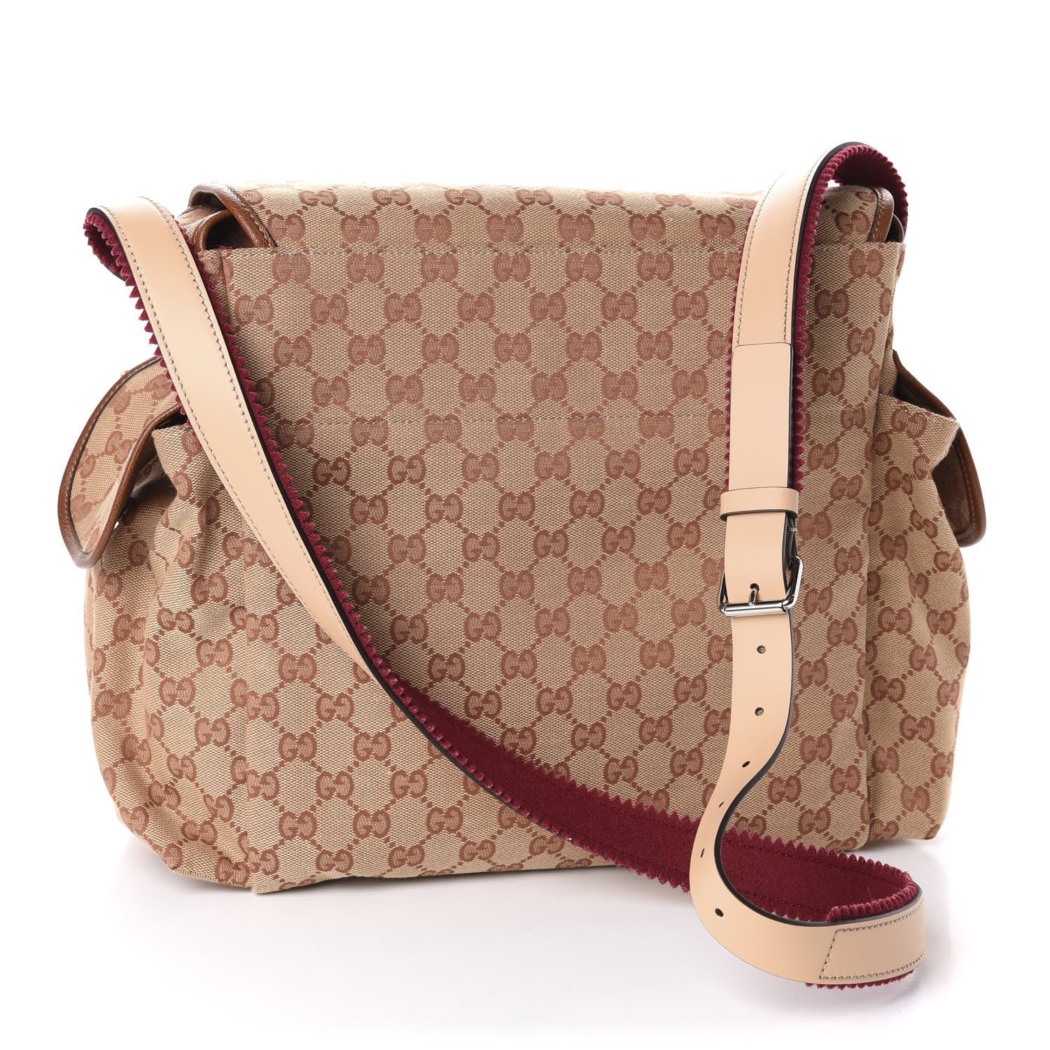 Gucci GG Monogram Diaper Bag Beige Ruggine Natural Antique Rose 3 of 11