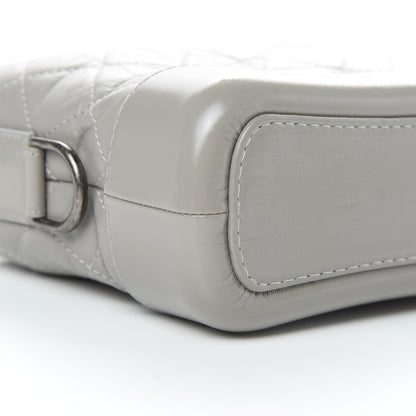 Chanel Aged Calfskin Quilted Small Gabrielle Hobo Grey 9 of 12
