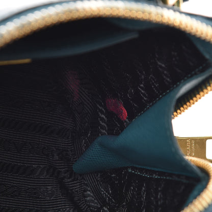 Prada Saffiano Lux Mini Promenade Tote Ottanio 10 of 11