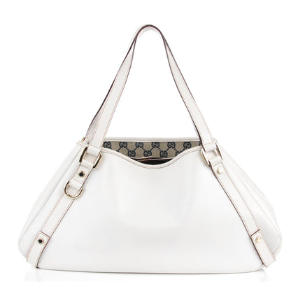 Gucci Calfskin Medium Abbey Shoulder Bag White 1 of 8
