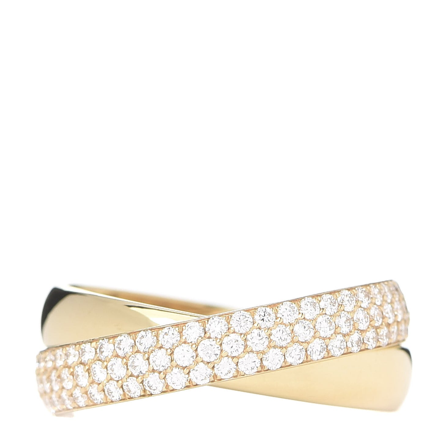 18K Yellow Gold Diamond Paloma's Melody Two-Band Ring 57 8