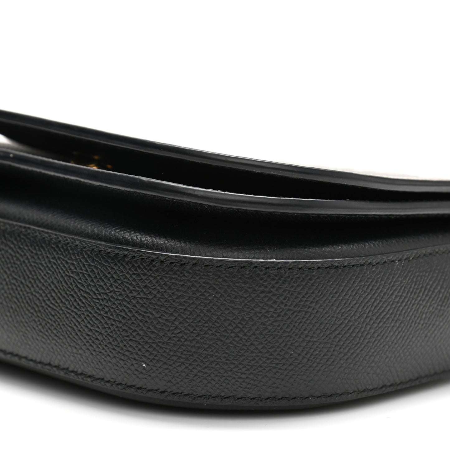 Grained Calfskin Logo Print Ville Day Bag XS Black