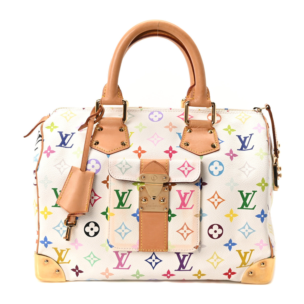 Louis Vuitton Monogram Multicolor Speedy 30 White 1 of 9