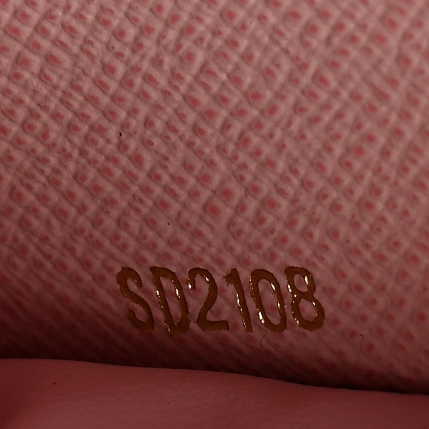 Louis Vuitton Damier Ebene Clemence Wallet Rose Ballerine 7 of 8