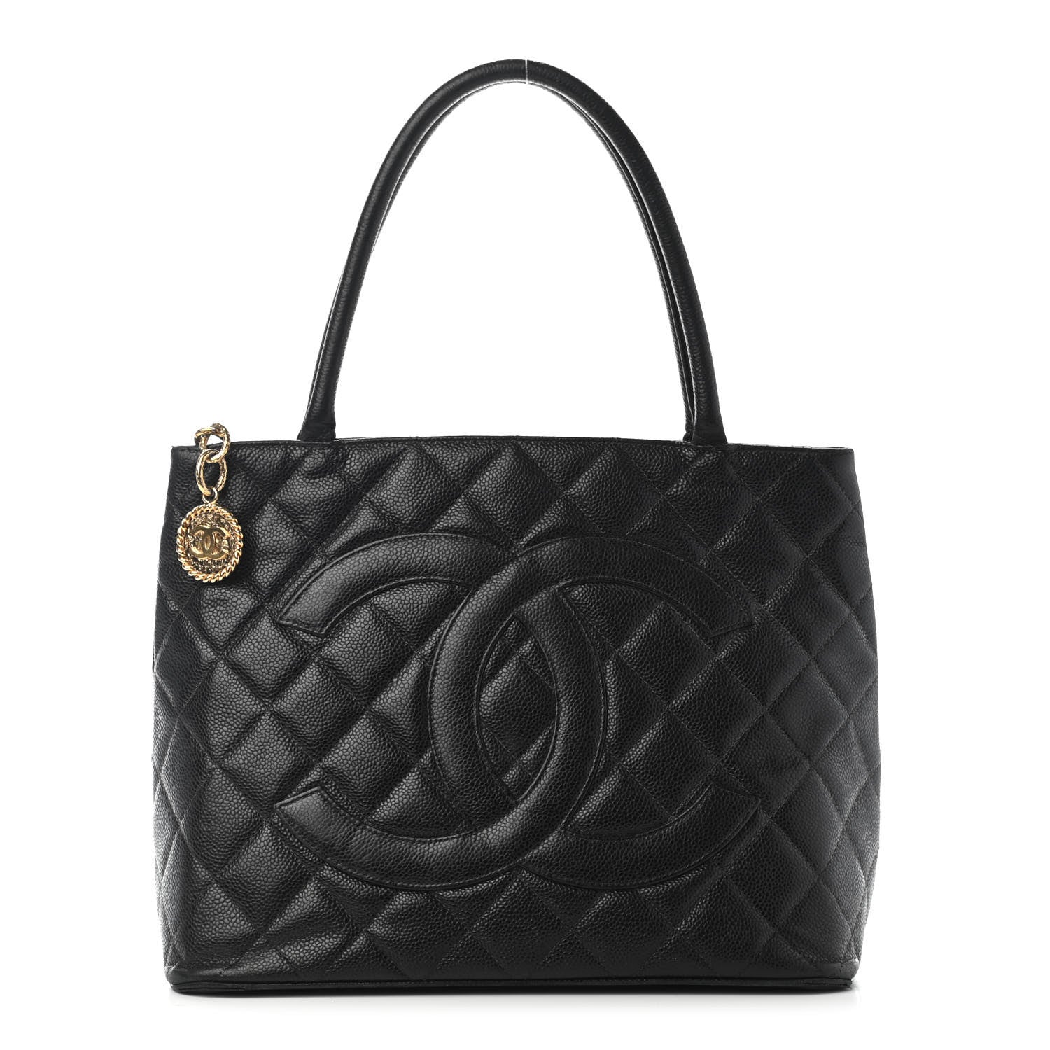 Chanel Caviar Quilted Medallion Tote Black 1 of 10