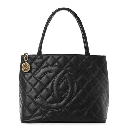 Chanel Caviar Quilted Medallion Tote Black 1 of 10