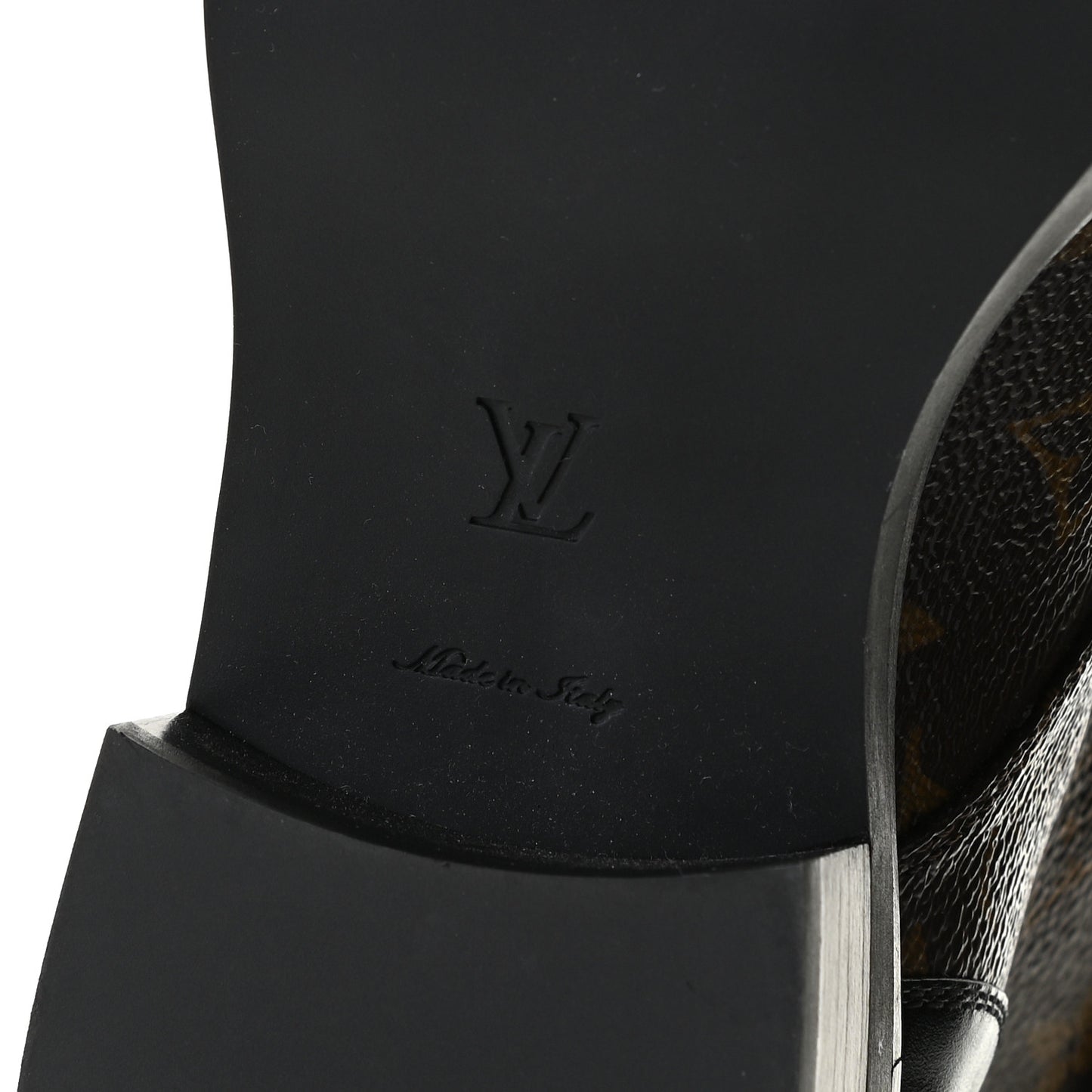 Monogram Calfskin Wonderland Flat Ranger Boots 36 Black