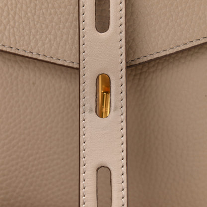 Tom Ford Grained Calfskin Rialto Crossbody Taupe 10 of 11