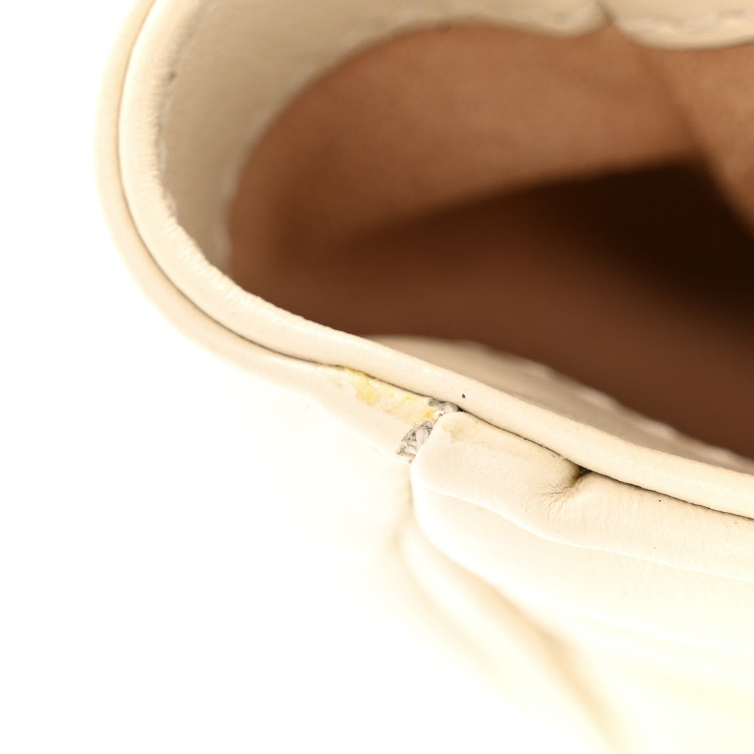 Gucci Calfskin Matelasse Small GG Marmont Shoulder Bag White 12 of 13