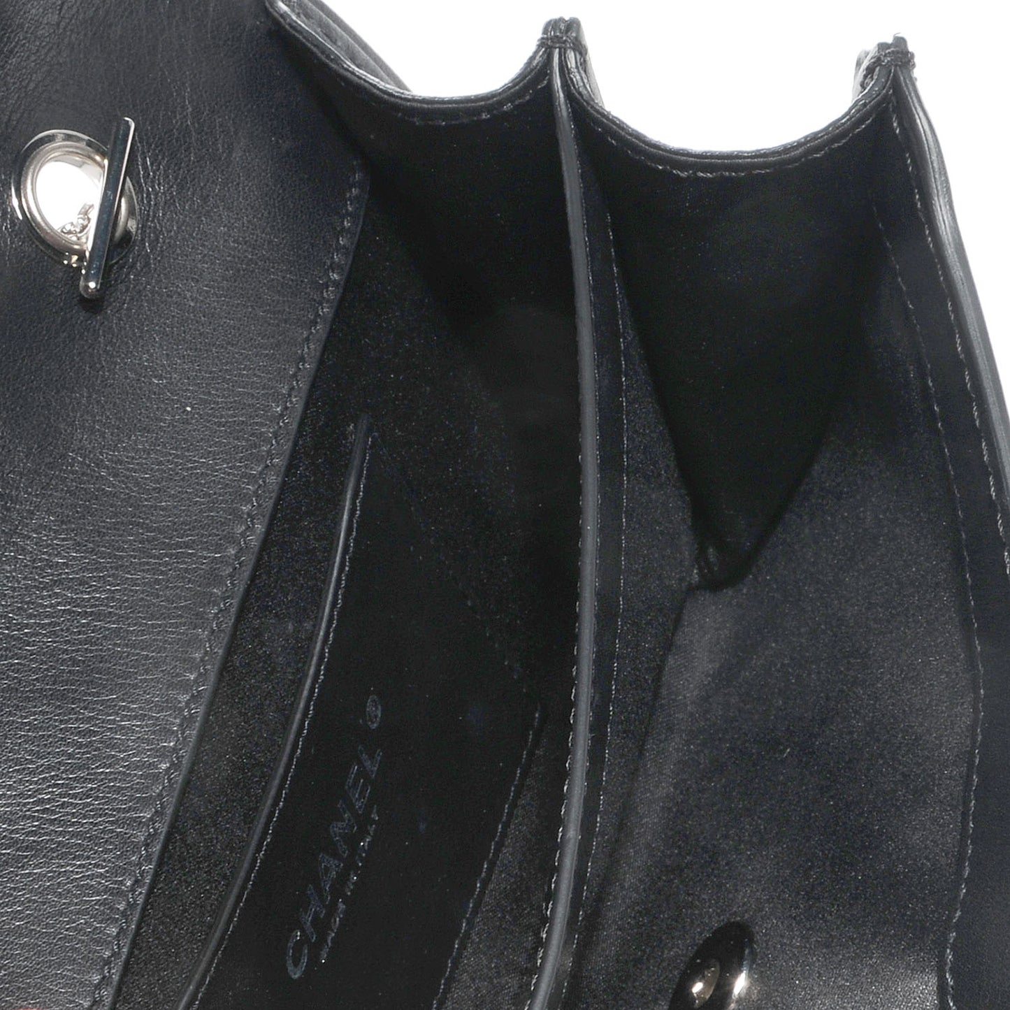 Calfskin Mini Flap Black