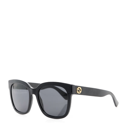Gucci Acetate Square Frame Sunglasses GG0034S Black 1 of 8