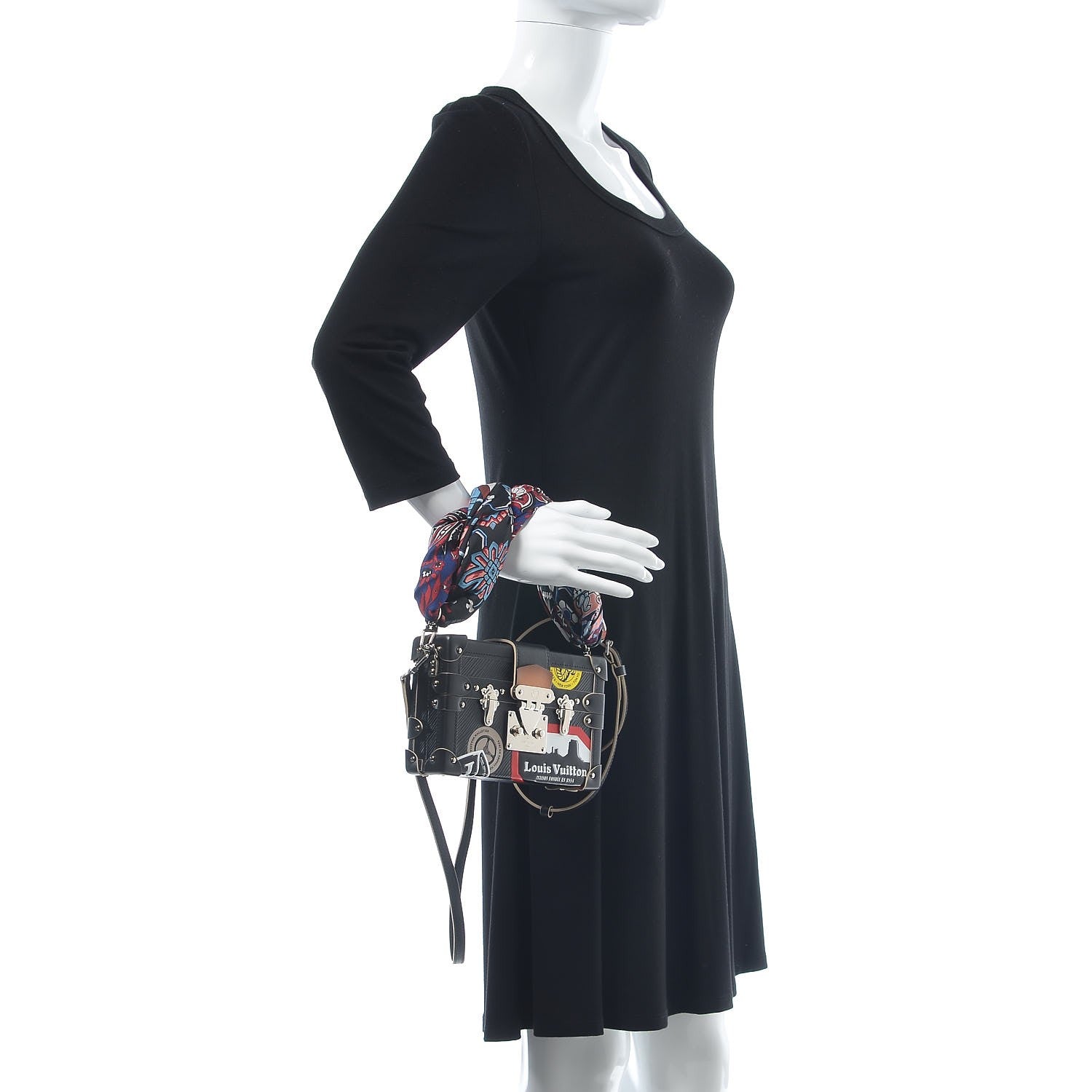Louis Vuitton Epi World Tour Petite Malle Black 3 of 10