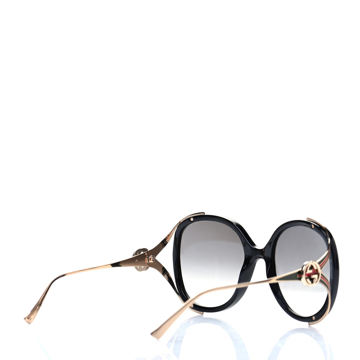 Round Frame Injected GG0226S Sunglasses Black