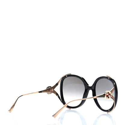 Gucci Round Frame Injected GG0226S Sunglasses Black 4 of 7