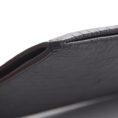 Saint Laurent Calfskin Crocodile Embossed Monogram iPad Case Black 9 of 12