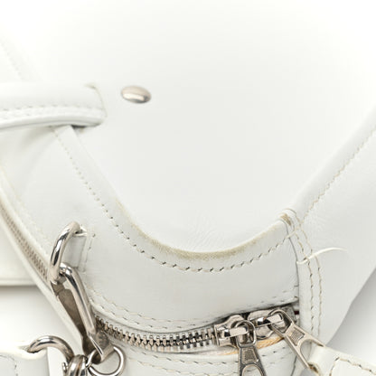 Balenciaga Calfskin XS Triangle Chain Duffle White 10 of 15