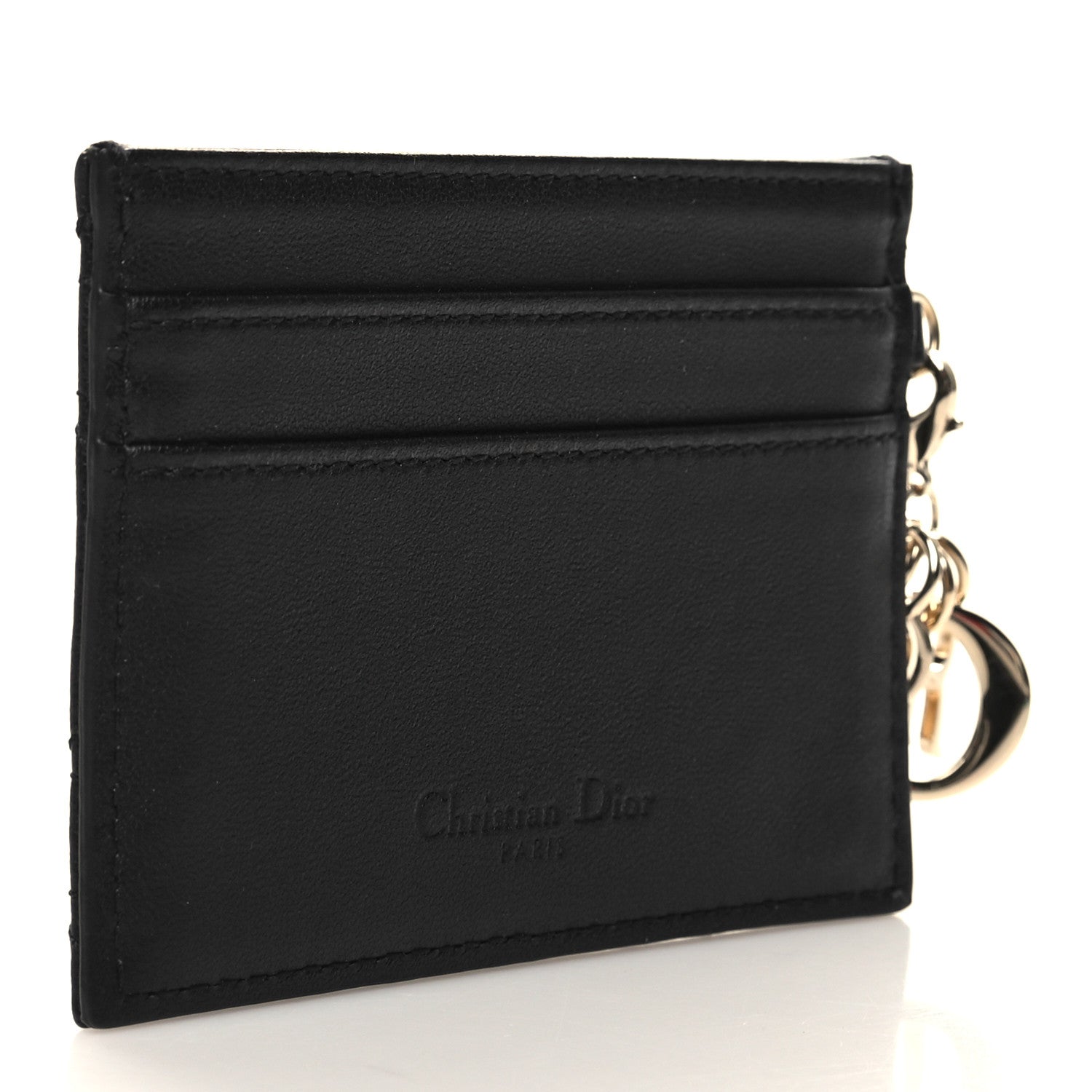 Christian Dior Lambskin Cannage Lady Dior Card Holder Black 3 of 7