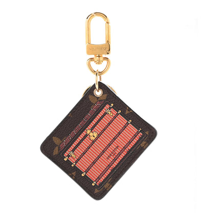 Louis Vuitton Monogram Illustre Trunk Key Holder Bordeaux 1 of 7