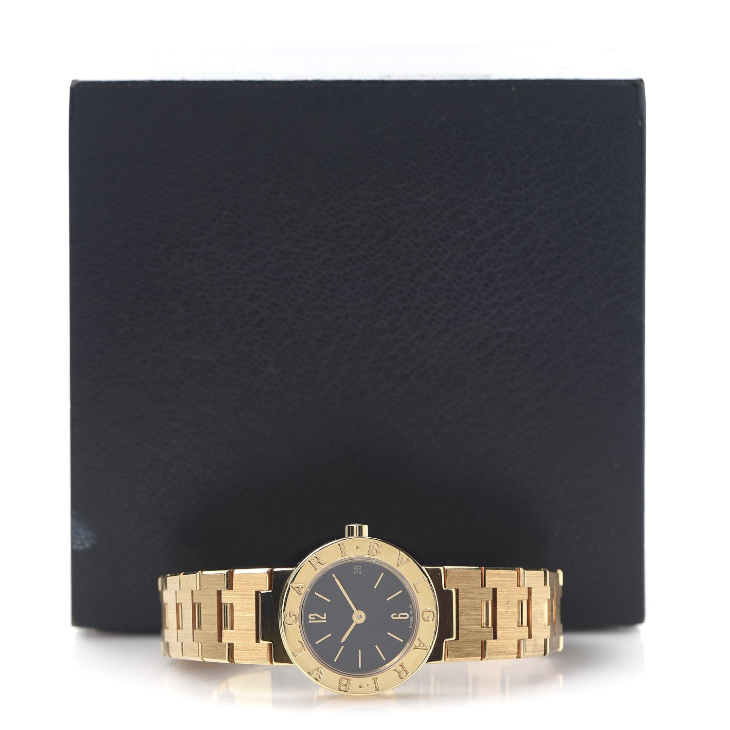 Bulgari 18K Yellow Gold 23mm Quartz Watch Black 7 of 7