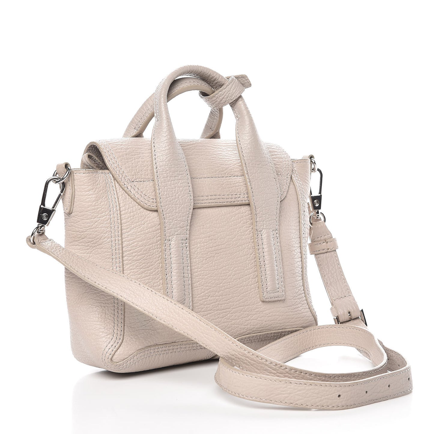 3.1 Textured Calfskin Mini Pashli Satchel Feather