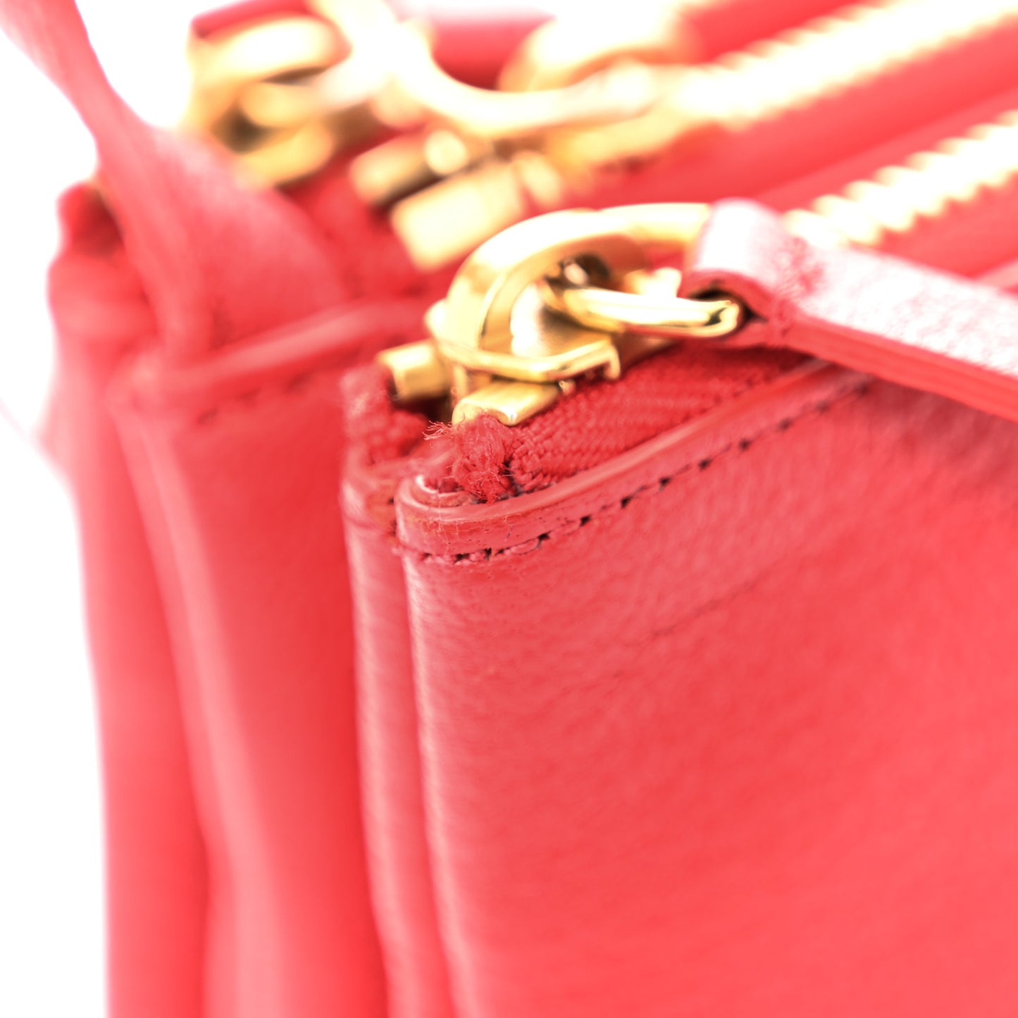 Lambskin Large Trio Crossbody Bag Red