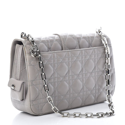 Christian Dior Lambskin Cannage Medium Miss Dior Flap Grey 3 of 18