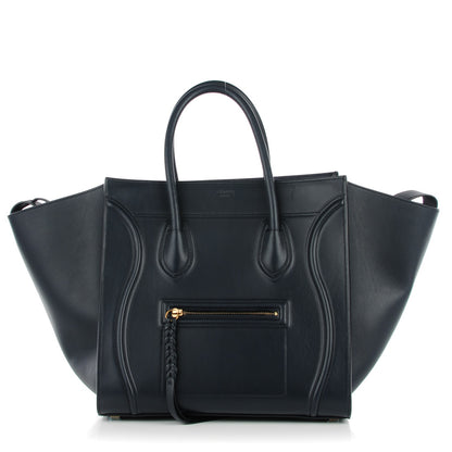 Celine Smooth Calfskin Medium Phantom Luggage Navy Blue 1 of 7