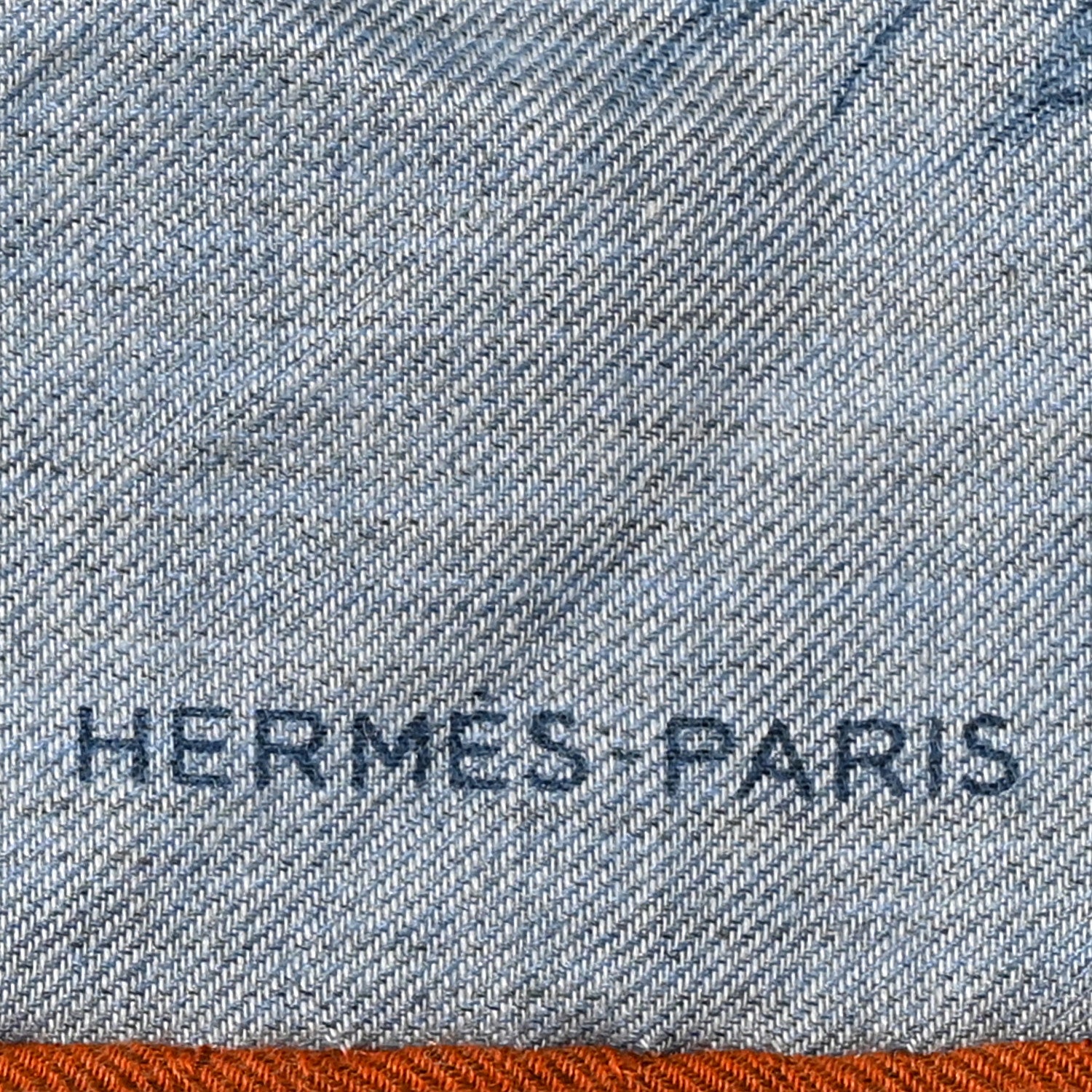 Hermes Cashmere Silk Les Ailes De Pegase Scarf 100 Denim Marine 2 of 6