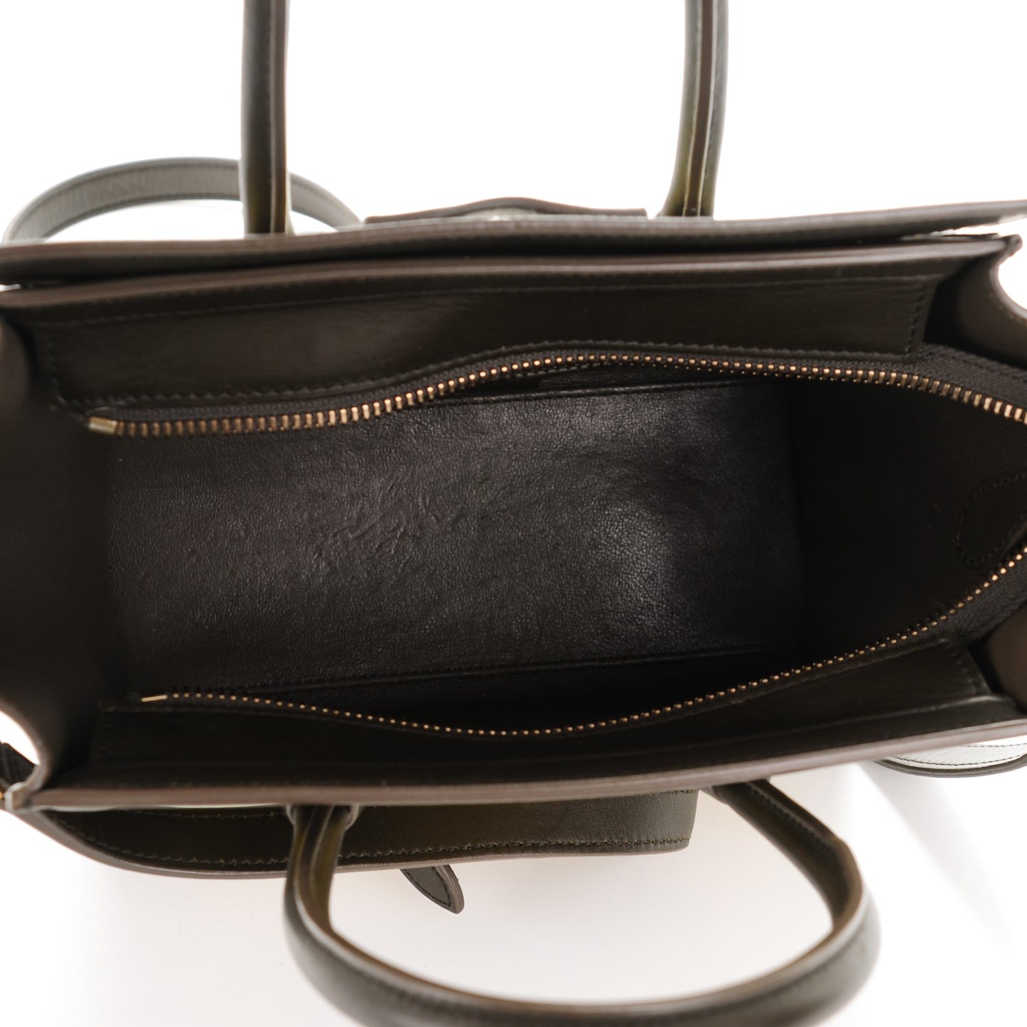 Nubuck Smooth Calfskin Nano Tri-Color Luggage Chartreuse