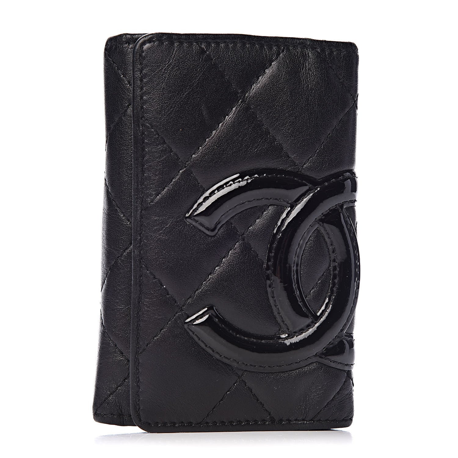 Chanel Calfskin Quilted Cambon 6 Key Holder Black 1 of 16