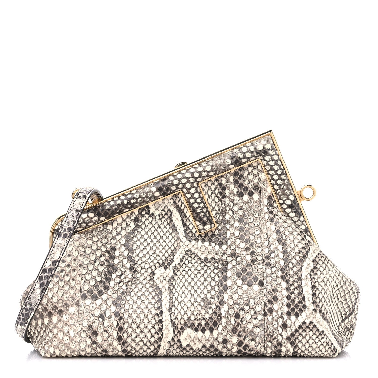Fendi Snakeskin Small Fendi First Daisy Roccia 1 of 9