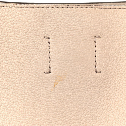 MCM Grained Calfskin Large Milla Hobo Natural 17 of 19