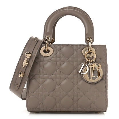 Christian Dior Lambskin Cannage Small My ABCDior Lady Dior Taupe 1 of 8