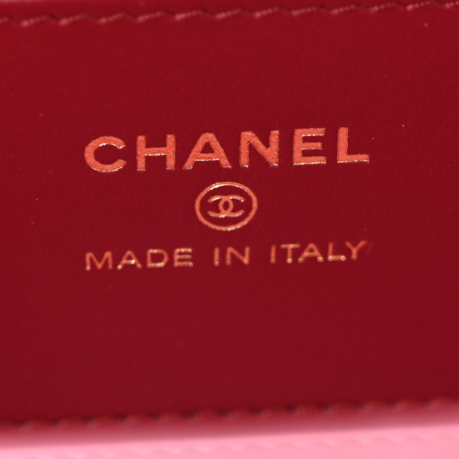 Chanel Shiny Caviar Preppy Coco Long Vanity With Strap Rose 6 of 12
