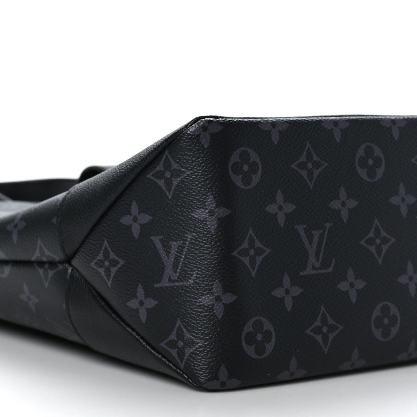 LOUIS VUITTON Monogram Eclipse Saumur Tote Black