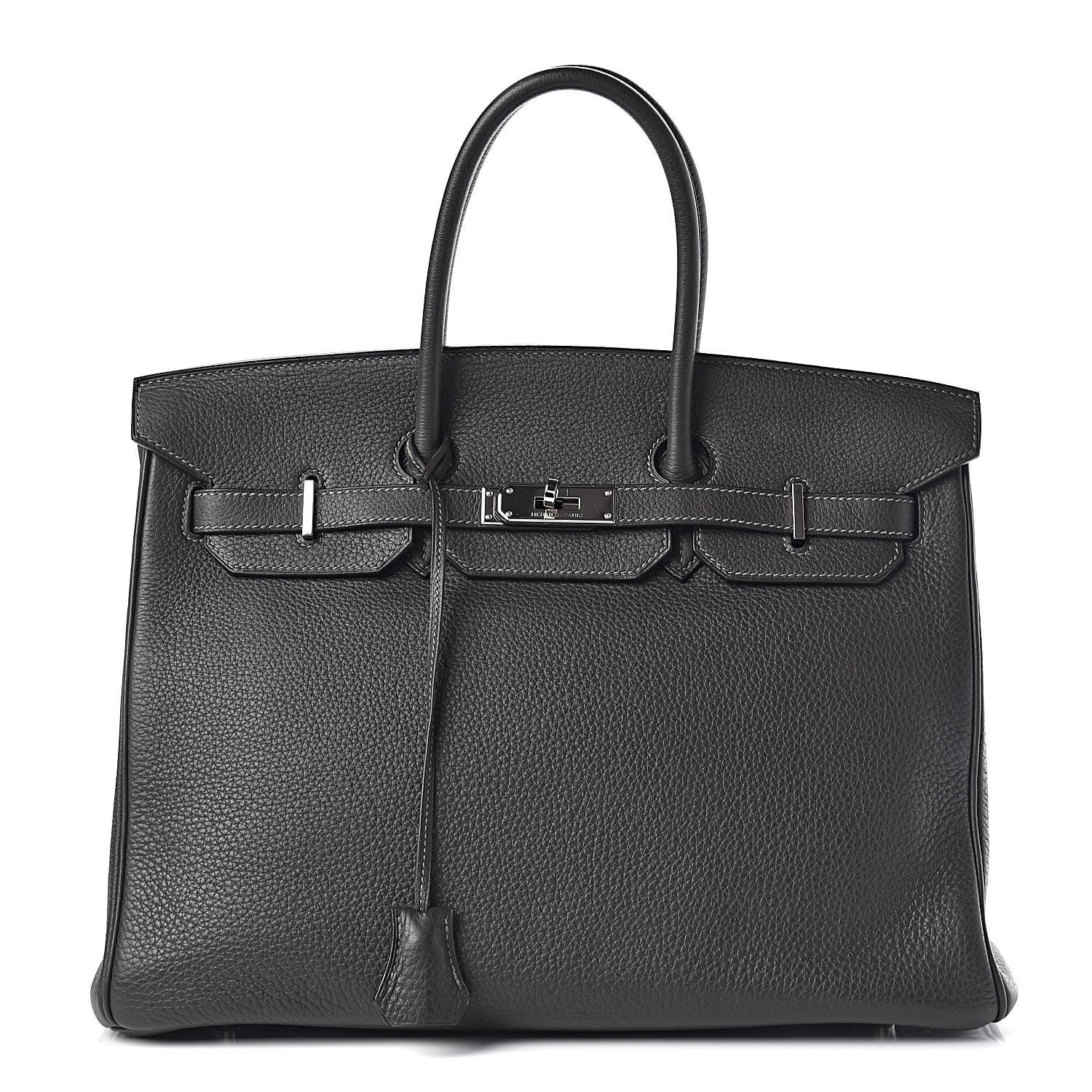 Hermes Taurillon Clemence Birkin 35 Graphite 1 of 37