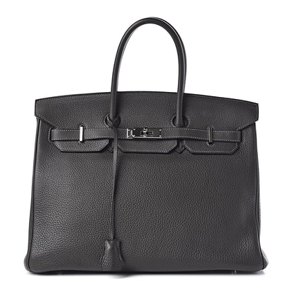 Hermes Taurillon Clemence Birkin 35 Graphite 1 of 37