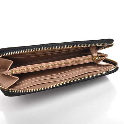 Prada Soft Calf Zip Around Wallet Nero Black 5 of 8