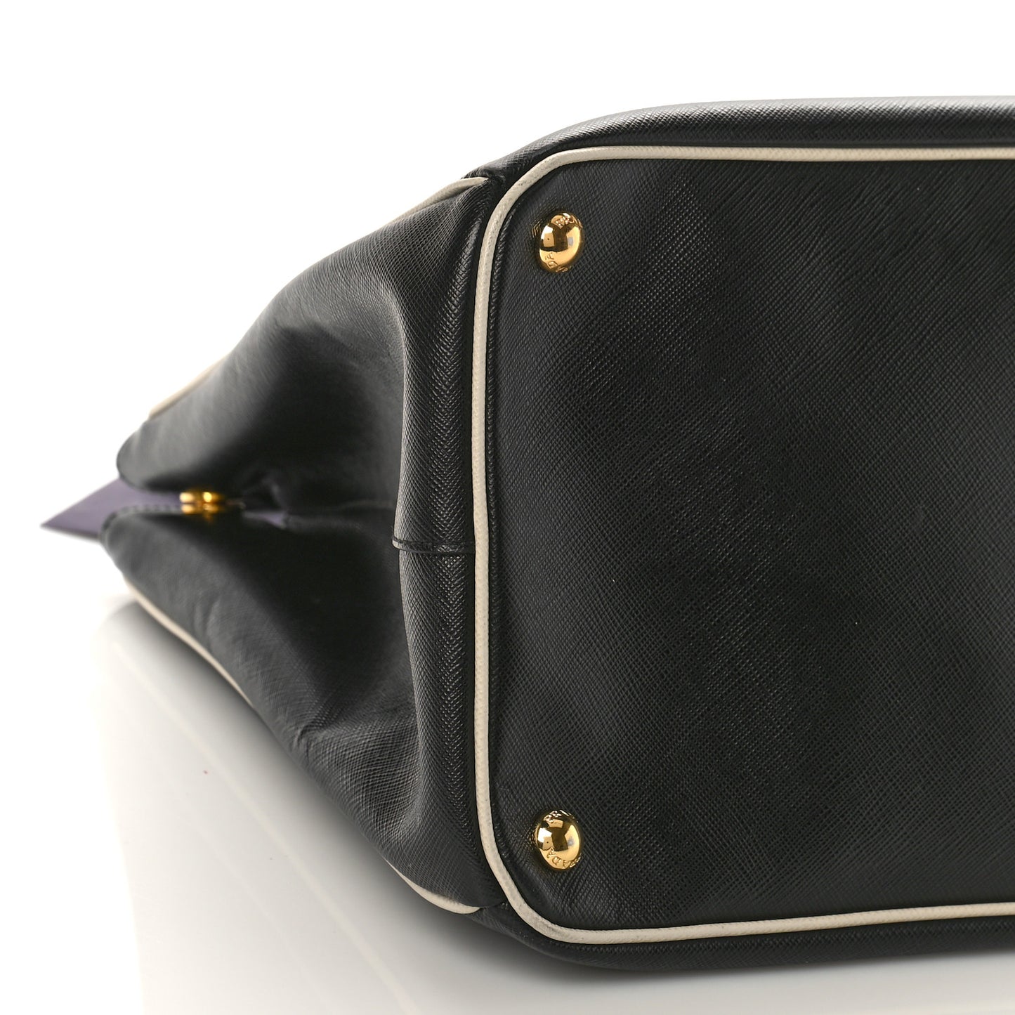 Saffiano Lux Large Tote Black Talco