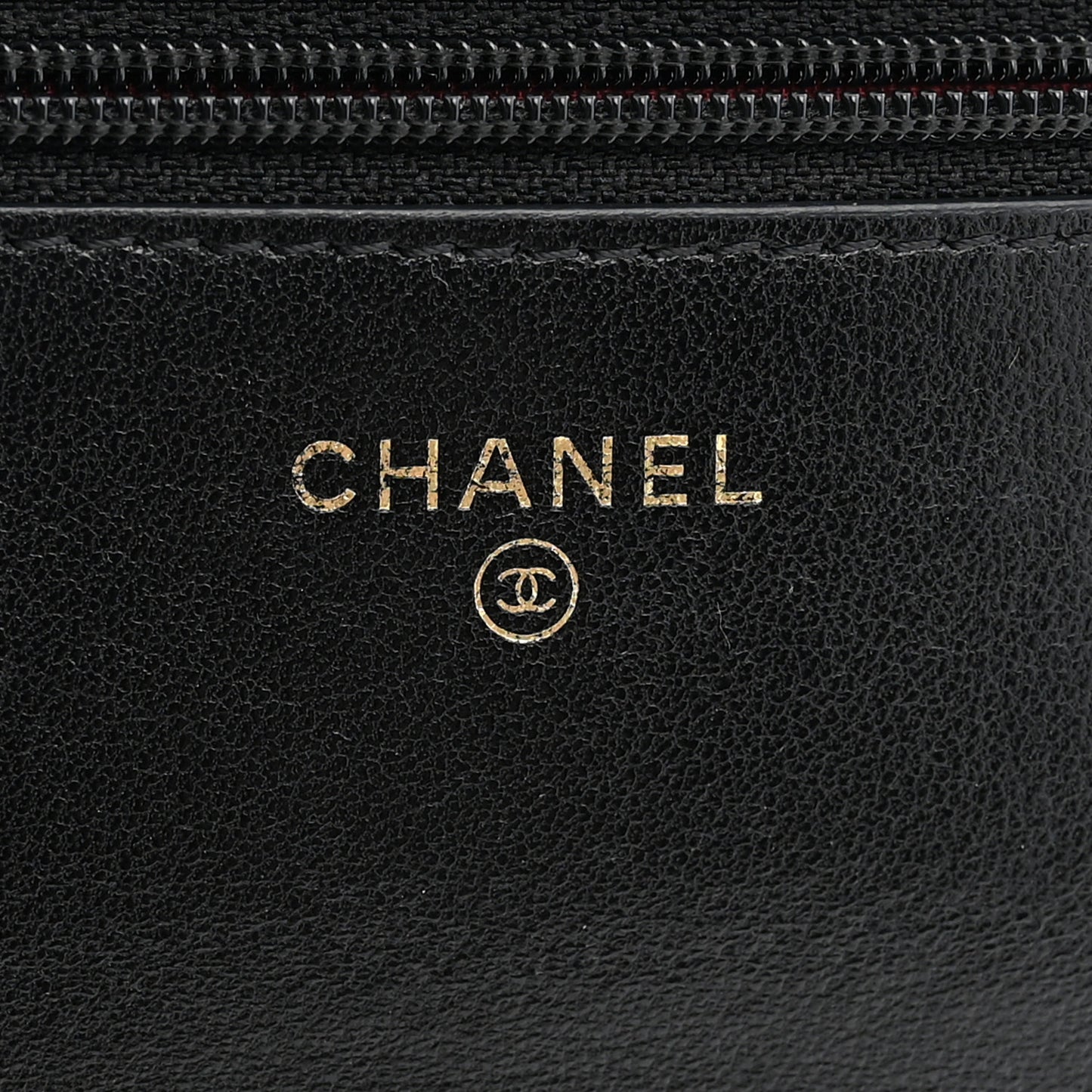 Lambskin Quilted Chanel 19 Wallet On Chain WOC Black