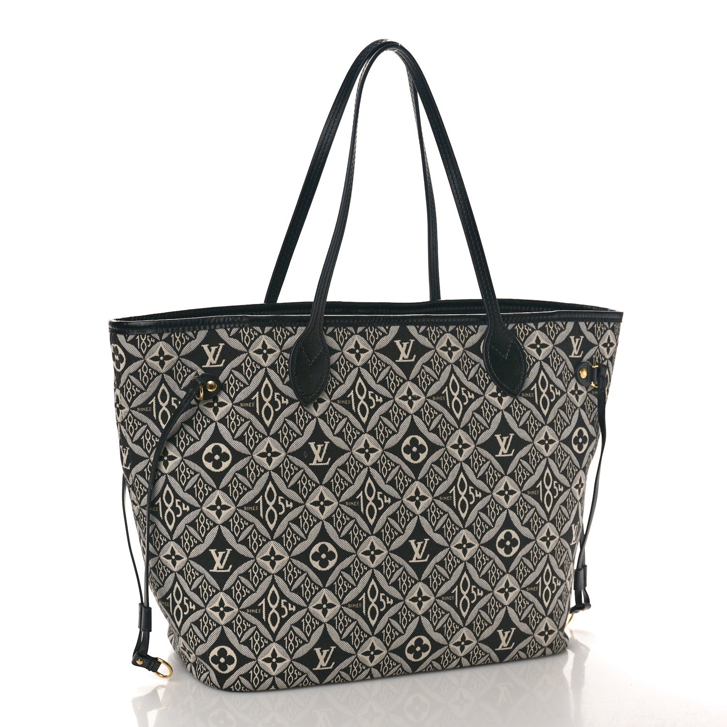 Louis Vuitton Jacquard Since 1854 Neverfull MM Grey 3 of 10