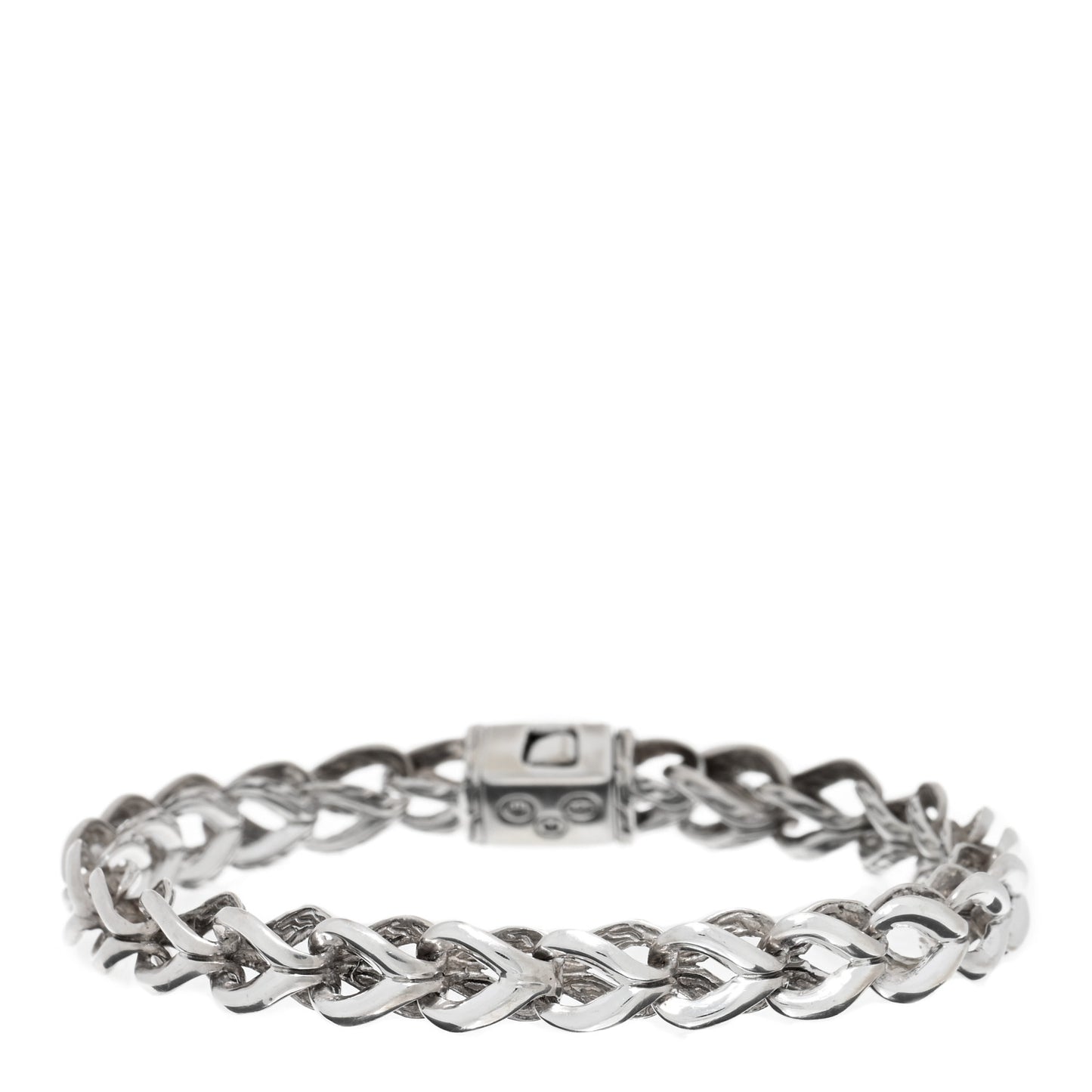 Sterling Silver Diamond 7mm Asli Classic Chain Bracelet
