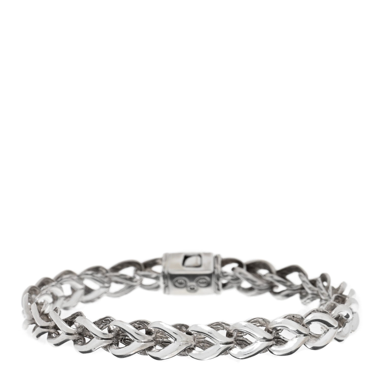 John Hardy Sterling Silver Diamond 7mm Asli Classic Chain Bracelet 2 of 3