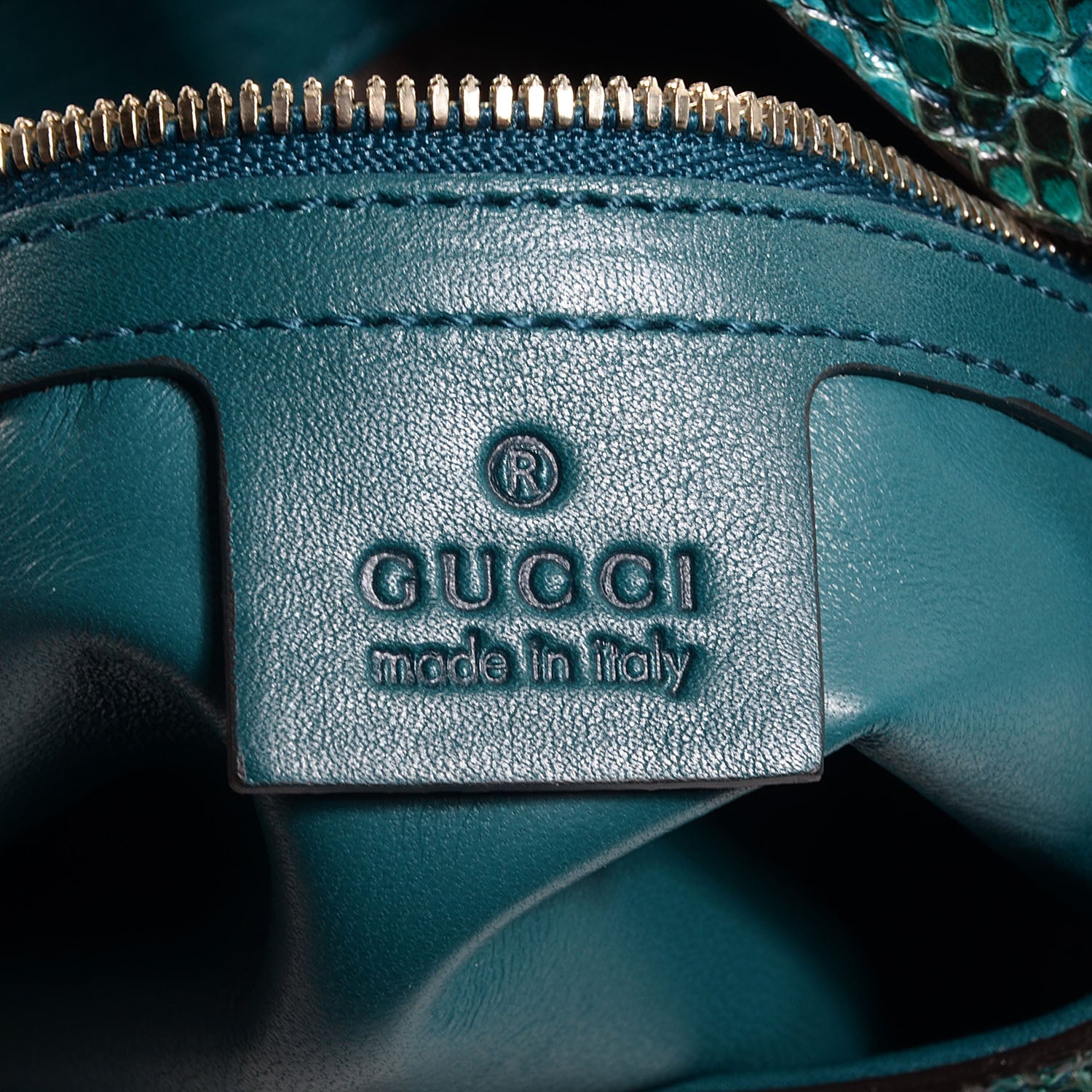 Gucci Python Medium Jackie Shoulder Hobo Malachite Green 7 of 9