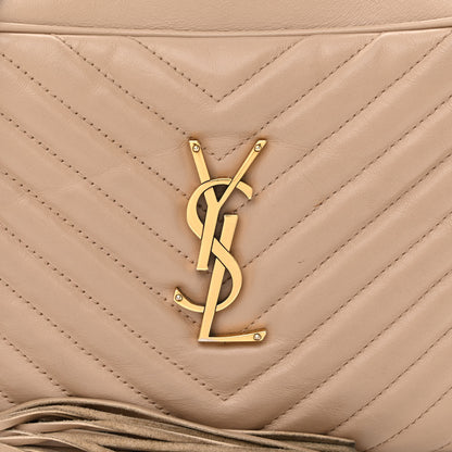 Saint Laurent Calfskin Matelasse Monogram Lou Camera Bag Dark Beige 9 of 15